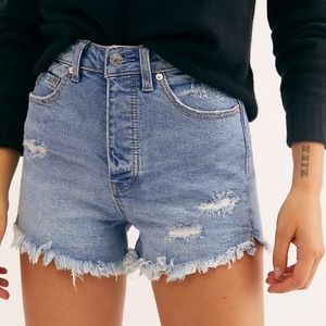 We The Free CRVY Vintage Hi-Rise Denim Short 25